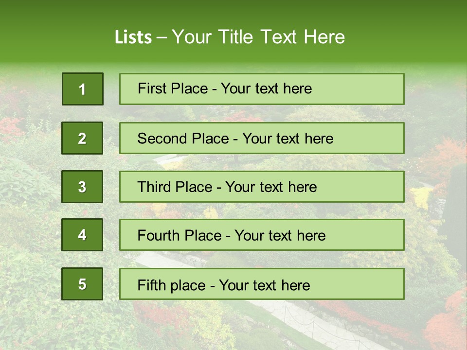 Greenery Floral Plant PowerPoint Template