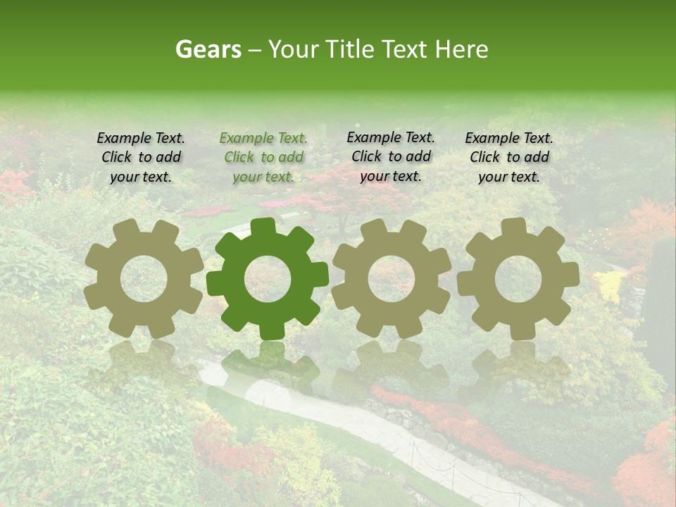 Greenery Floral Plant PowerPoint Template