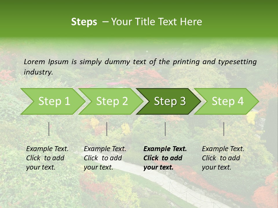 Greenery Floral Plant PowerPoint Template