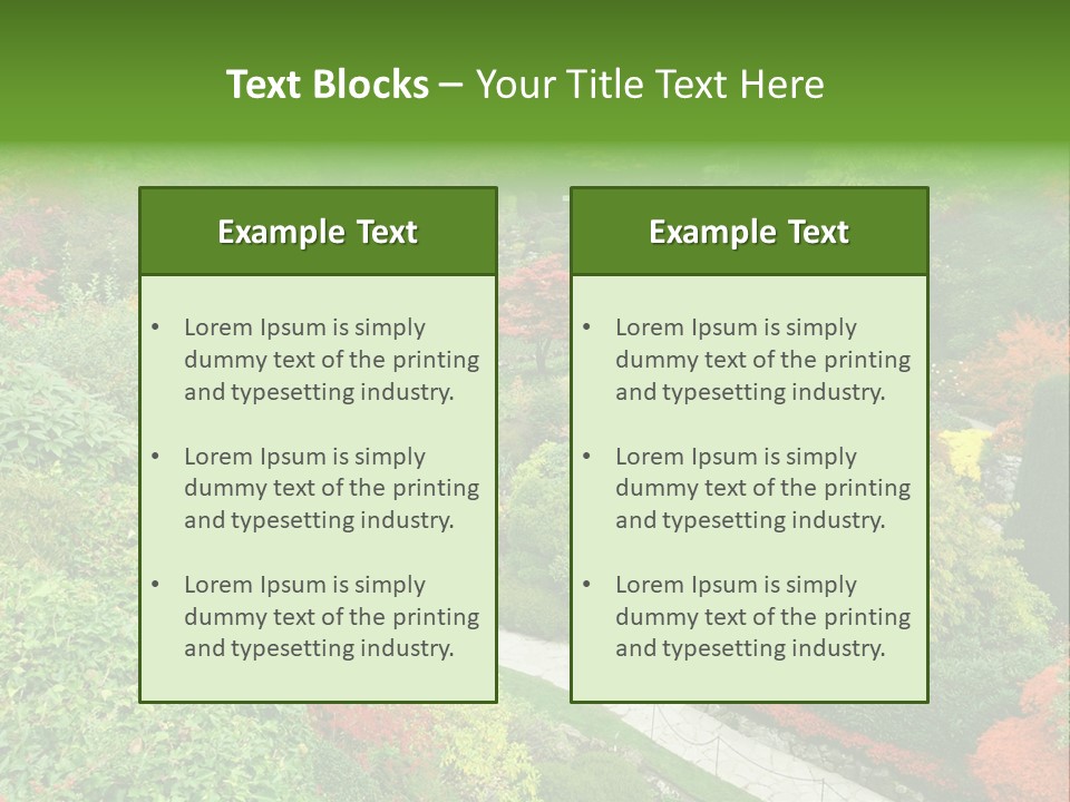Greenery Floral Plant PowerPoint Template