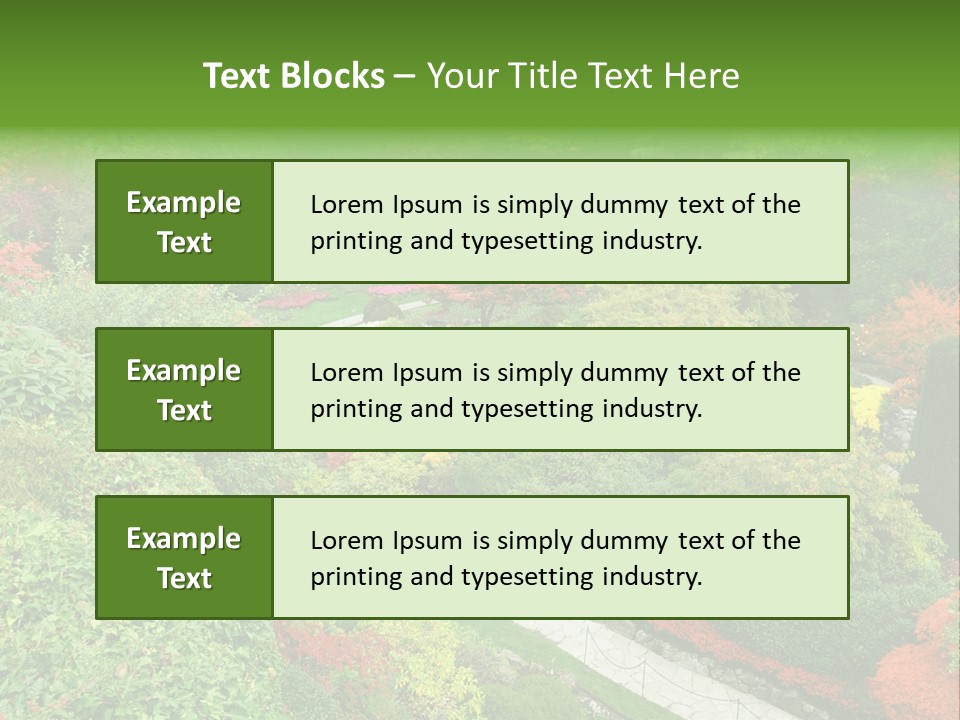 Greenery Floral Plant PowerPoint Template