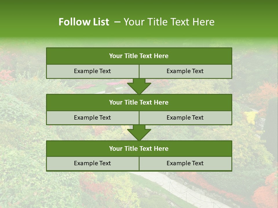 Greenery Floral Plant PowerPoint Template