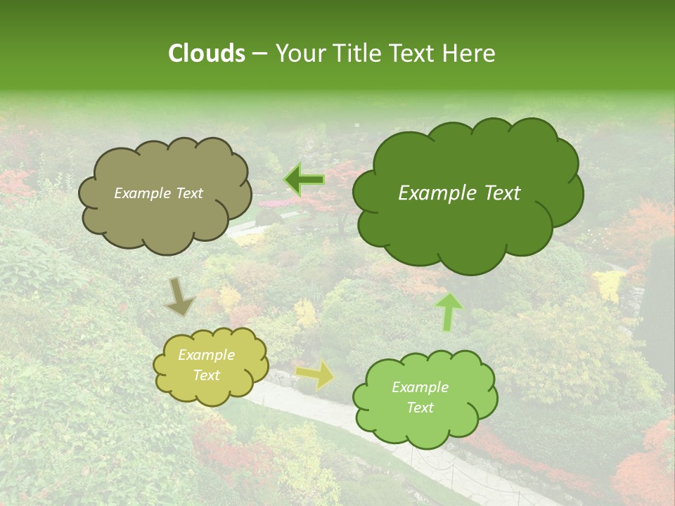 Greenery Floral Plant PowerPoint Template