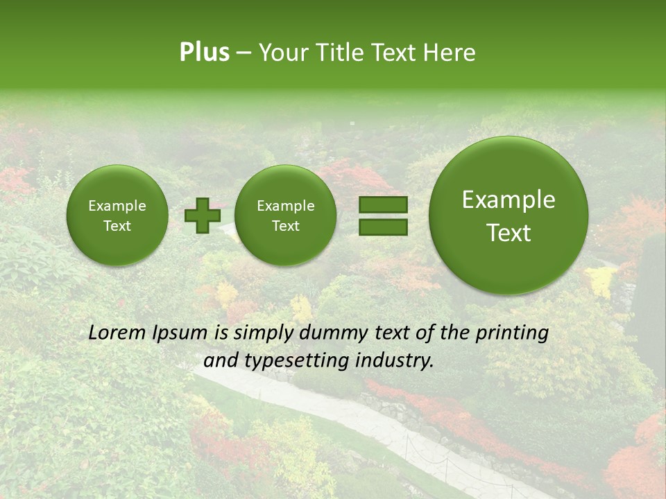 Greenery Floral Plant PowerPoint Template