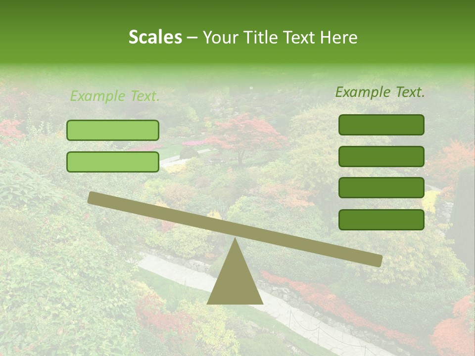 Greenery Floral Plant PowerPoint Template