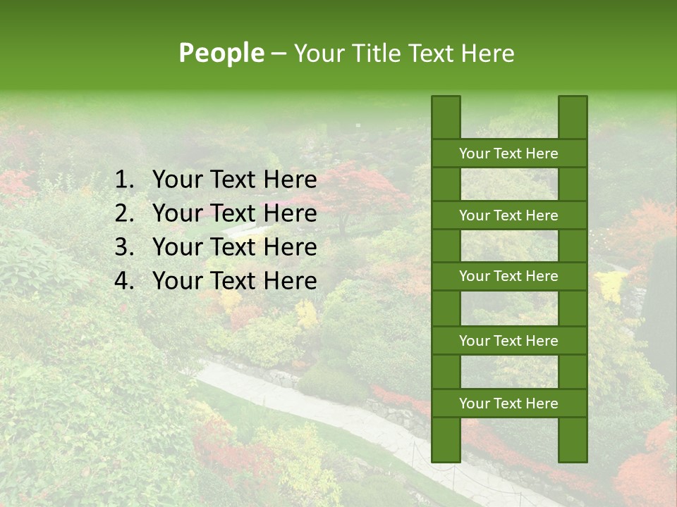 Greenery Floral Plant PowerPoint Template