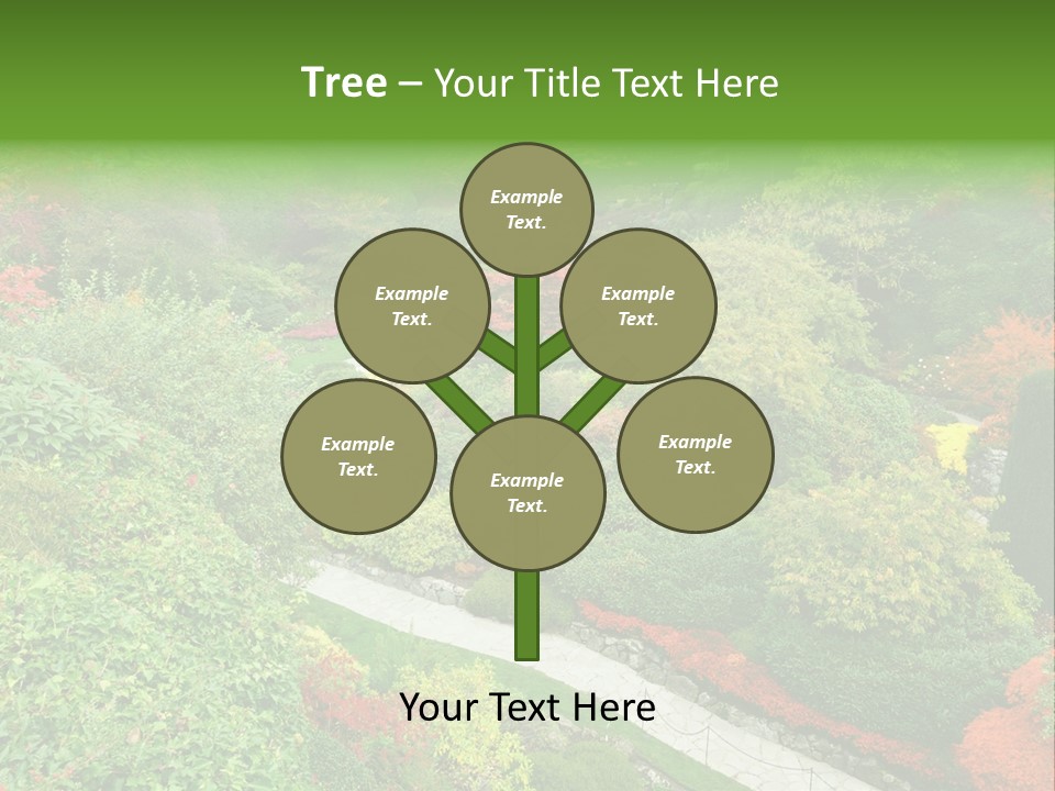 Greenery Floral Plant PowerPoint Template