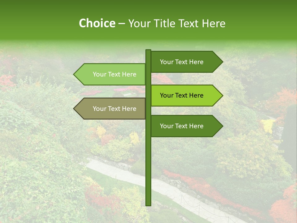 Greenery Floral Plant PowerPoint Template