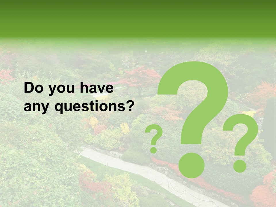 Greenery Floral Plant PowerPoint Template