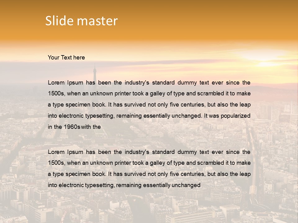 Sun Capital Eiffel PowerPoint Template