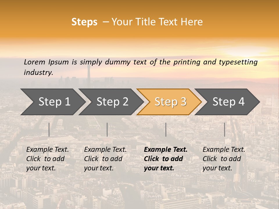 Sun Capital Eiffel PowerPoint Template