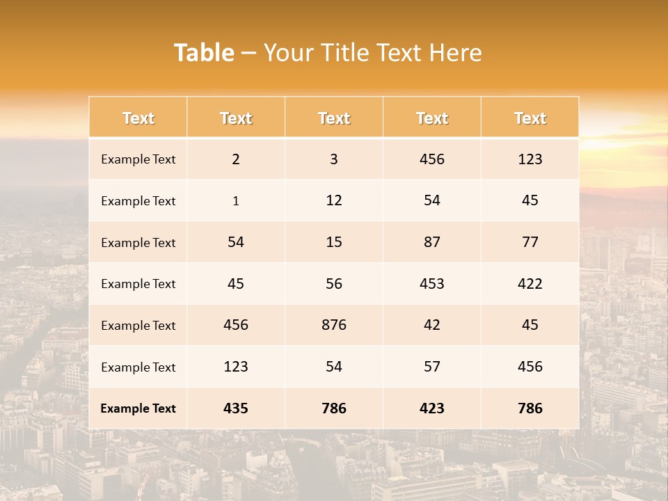 Sun Capital Eiffel PowerPoint Template