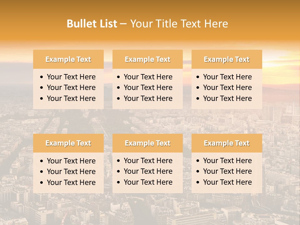 Sun Capital Eiffel PowerPoint Template