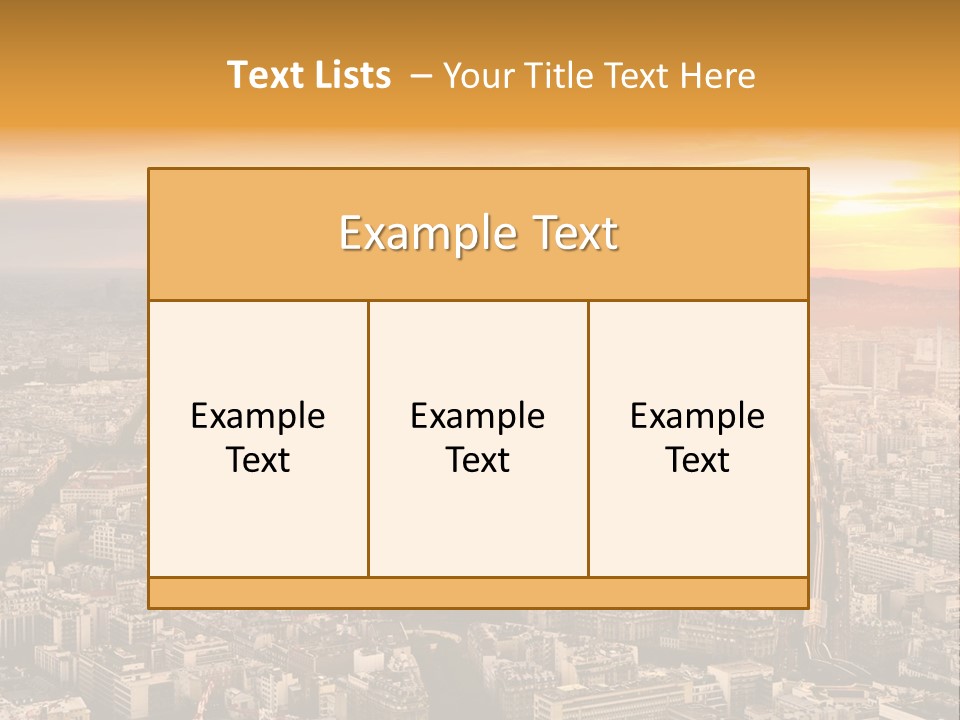 Sun Capital Eiffel PowerPoint Template