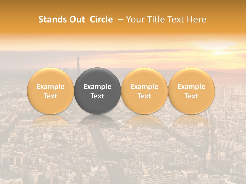 Sun Capital Eiffel PowerPoint Template