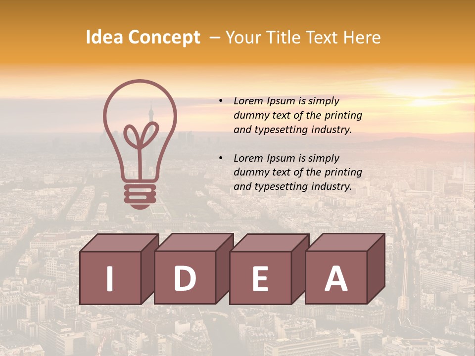 Sun Capital Eiffel PowerPoint Template