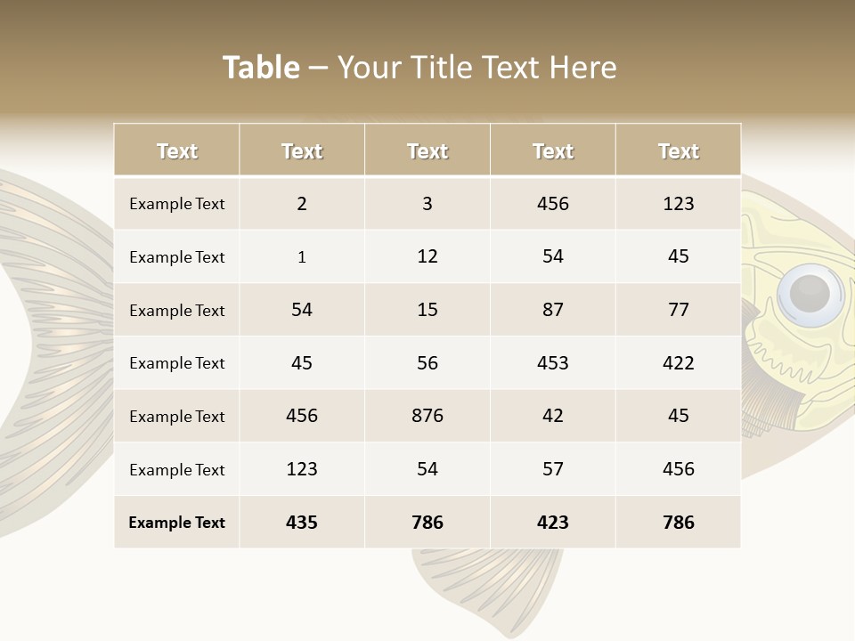 Indoors Kitchen Table PowerPoint Template