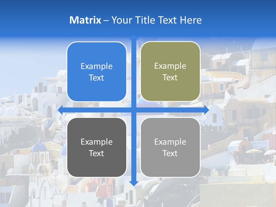 A Large Number Of Buildings With Blue Domes On Them PowerPoint Template