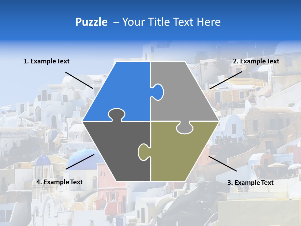 A Large Number Of Buildings With Blue Domes On Them PowerPoint Template