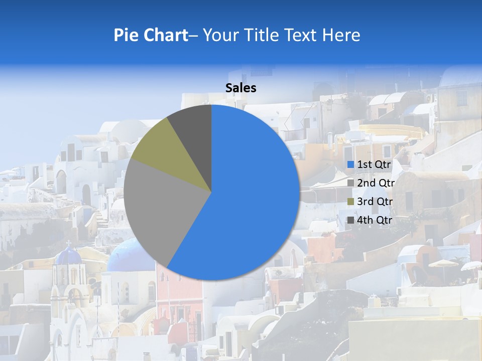 A Large Number Of Buildings With Blue Domes On Them PowerPoint Template
