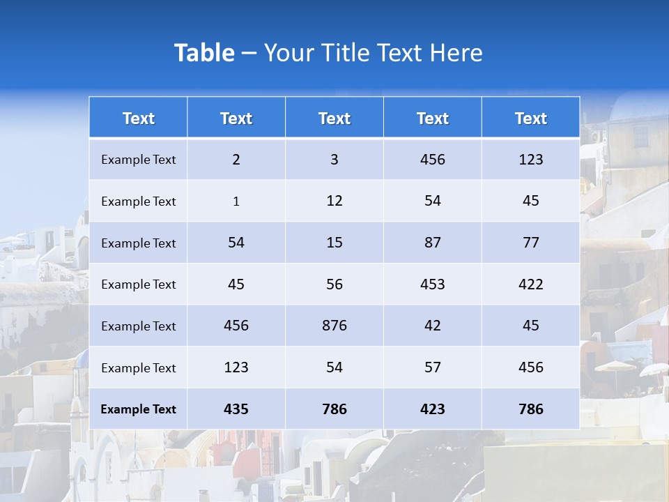 A Large Number Of Buildings With Blue Domes On Them PowerPoint Template