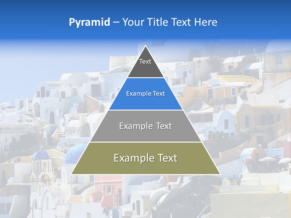 A Large Number Of Buildings With Blue Domes On Them PowerPoint Template