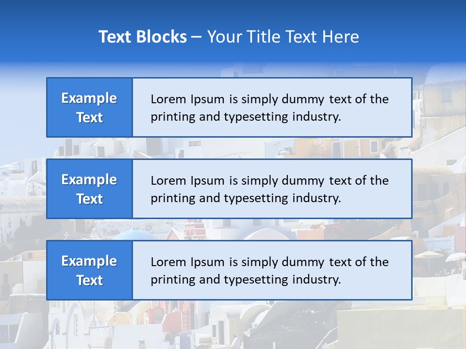 A Large Number Of Buildings With Blue Domes On Them PowerPoint Template