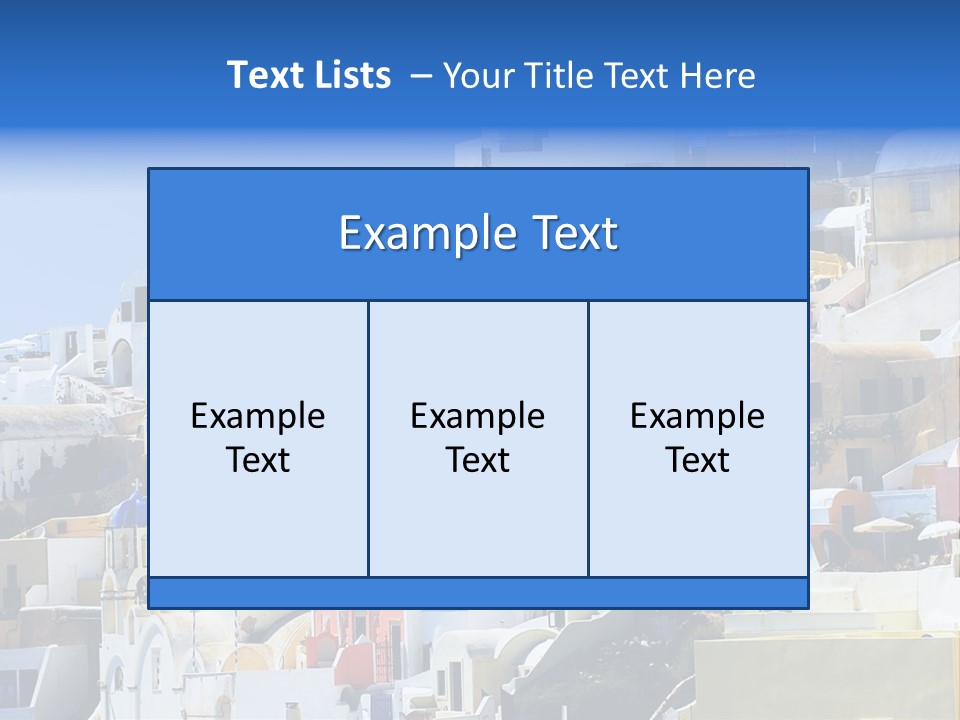 A Large Number Of Buildings With Blue Domes On Them PowerPoint Template