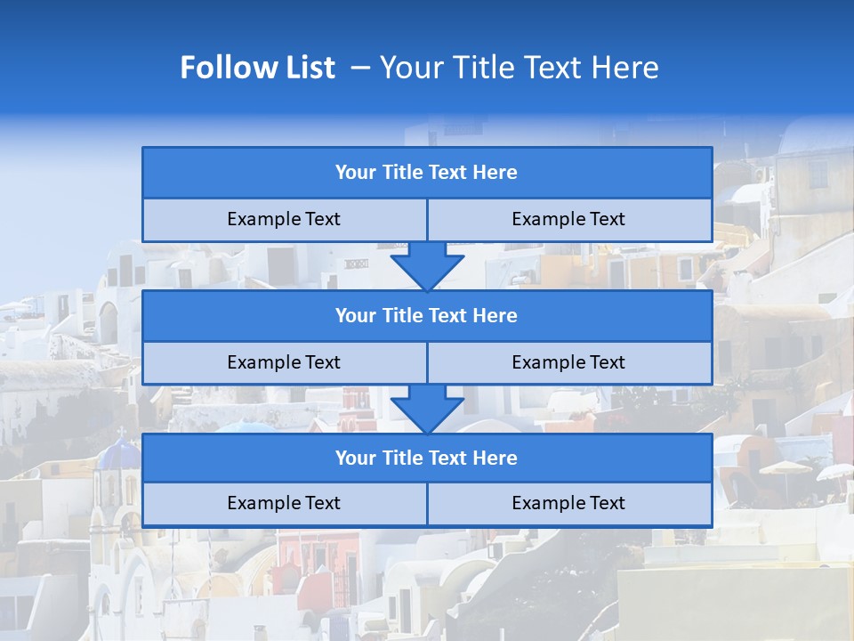 A Large Number Of Buildings With Blue Domes On Them PowerPoint Template