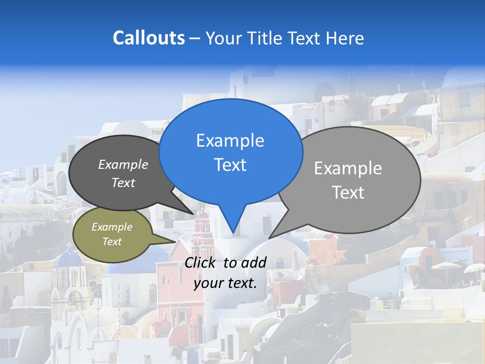 A Large Number Of Buildings With Blue Domes On Them PowerPoint Template