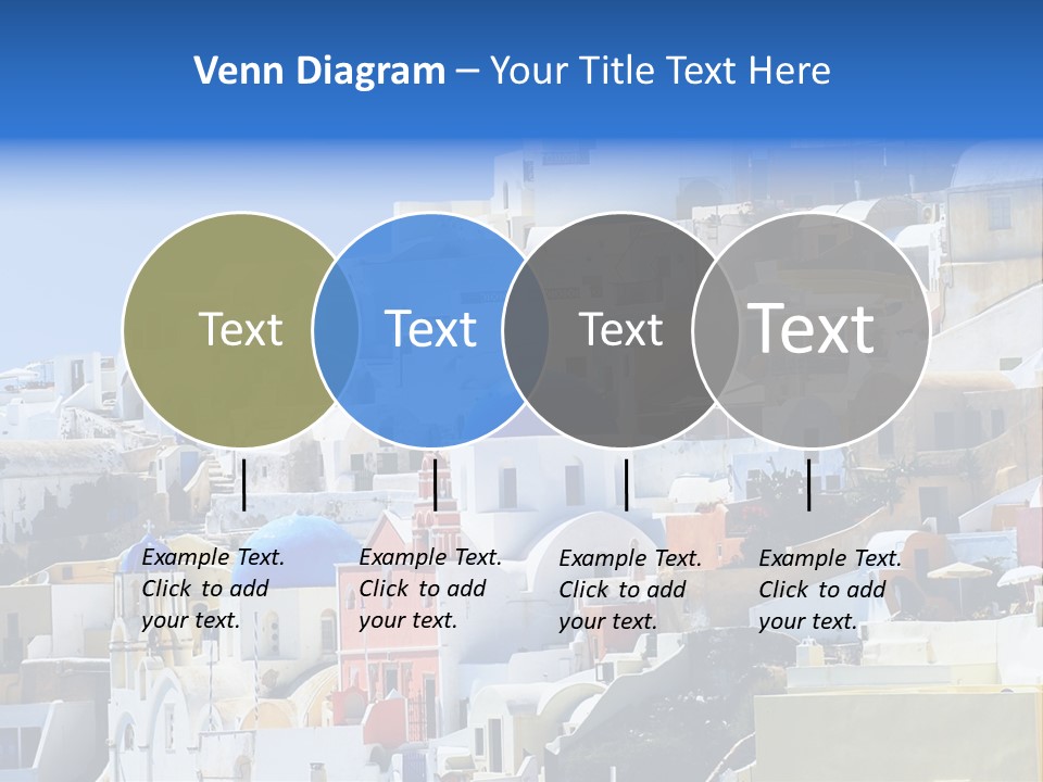 A Large Number Of Buildings With Blue Domes On Them PowerPoint Template