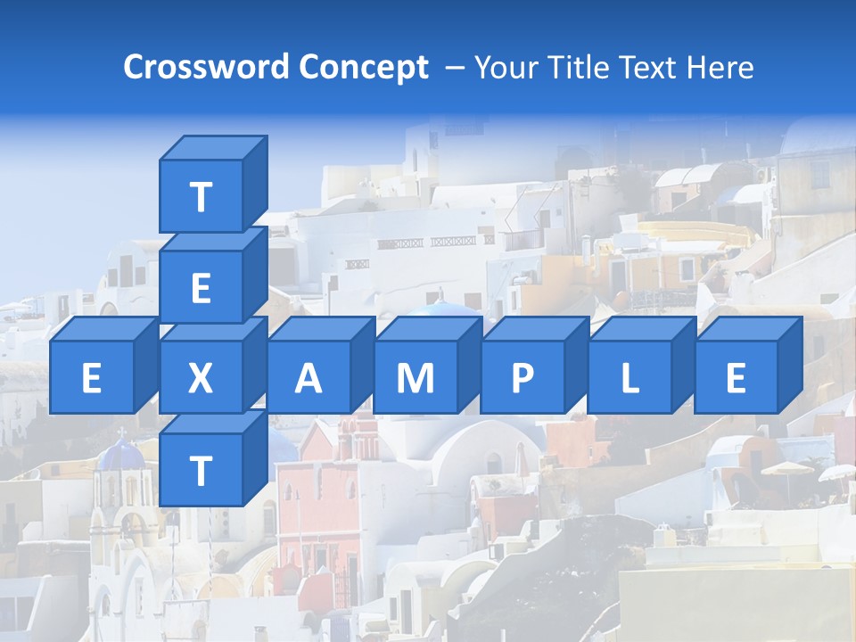 A Large Number Of Buildings With Blue Domes On Them PowerPoint Template