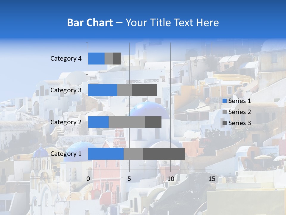 A Large Number Of Buildings With Blue Domes On Them PowerPoint Template
