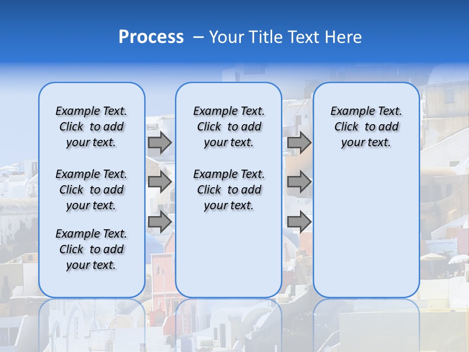 A Large Number Of Buildings With Blue Domes On Them PowerPoint Template