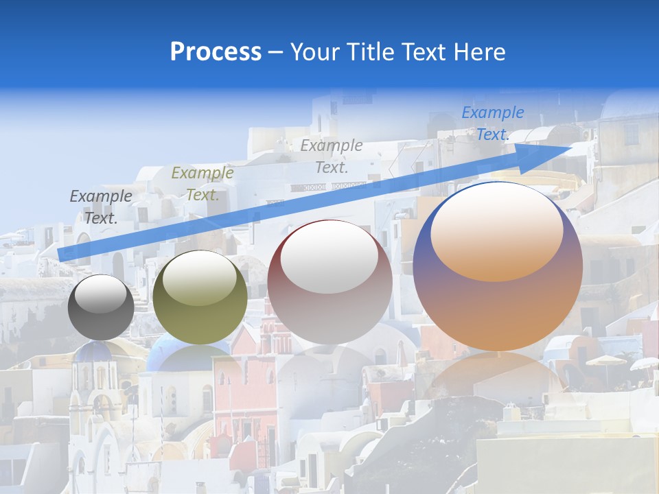 A Large Number Of Buildings With Blue Domes On Them PowerPoint Template