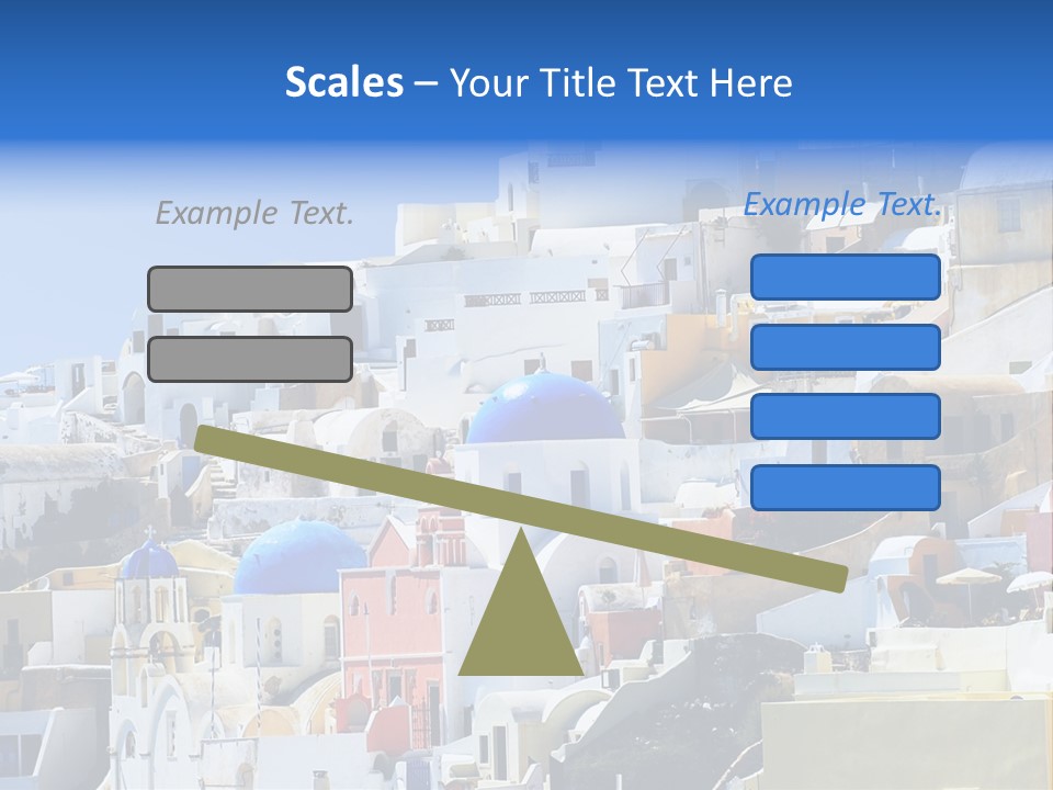 A Large Number Of Buildings With Blue Domes On Them PowerPoint Template