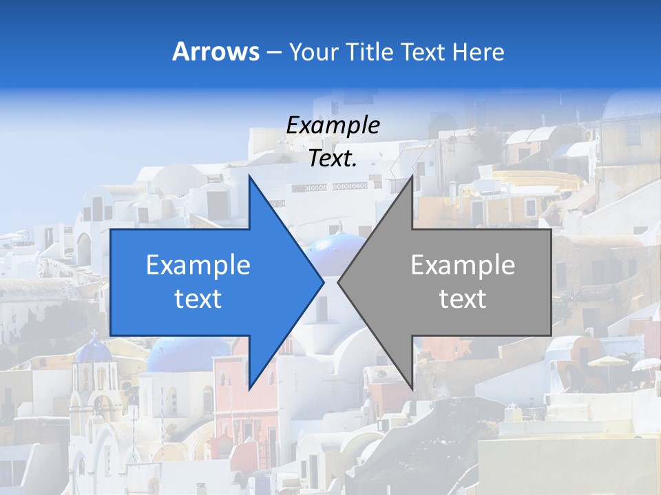 A Large Number Of Buildings With Blue Domes On Them PowerPoint Template