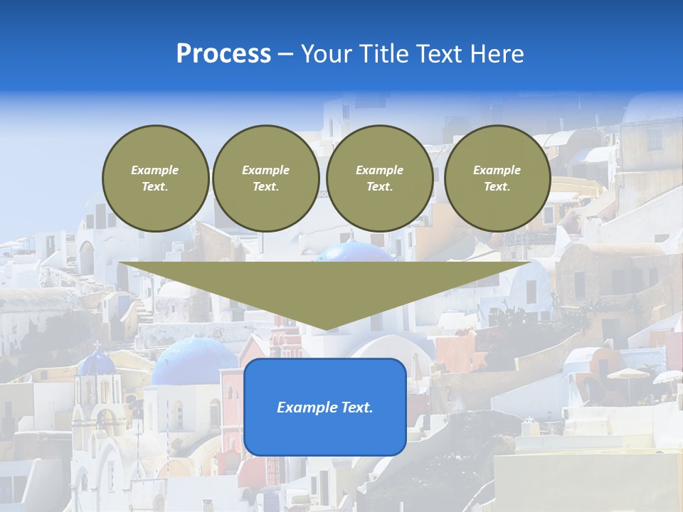 A Large Number Of Buildings With Blue Domes On Them PowerPoint Template