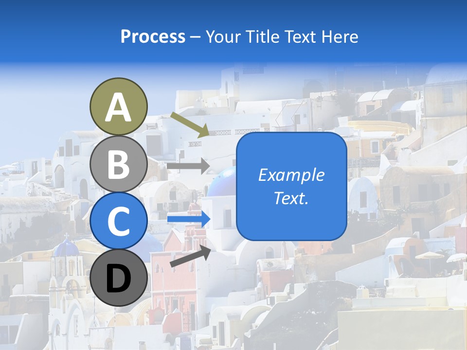 A Large Number Of Buildings With Blue Domes On Them PowerPoint Template