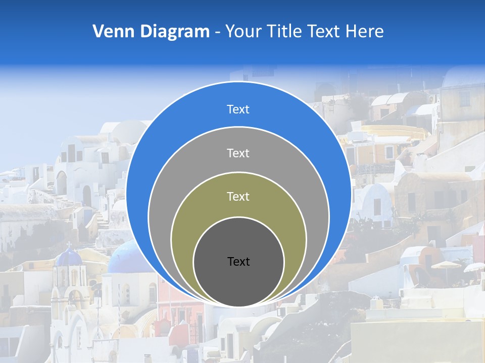 A Large Number Of Buildings With Blue Domes On Them PowerPoint Template