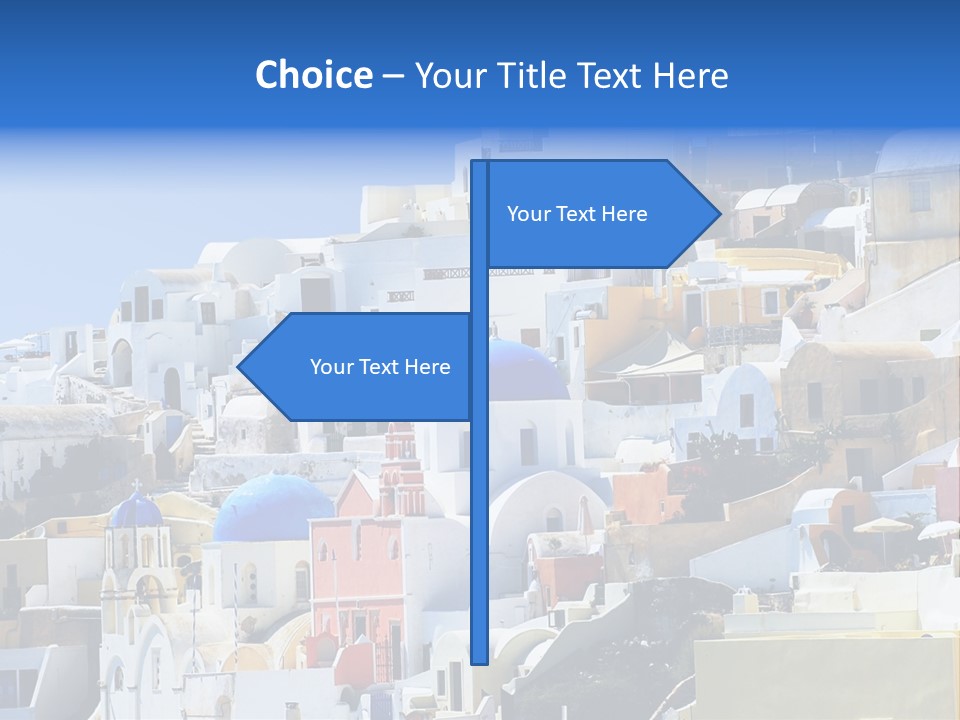 A Large Number Of Buildings With Blue Domes On Them PowerPoint Template