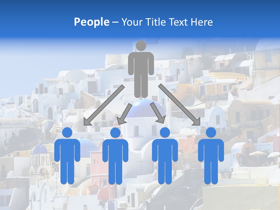 A Large Number Of Buildings With Blue Domes On Them PowerPoint Template