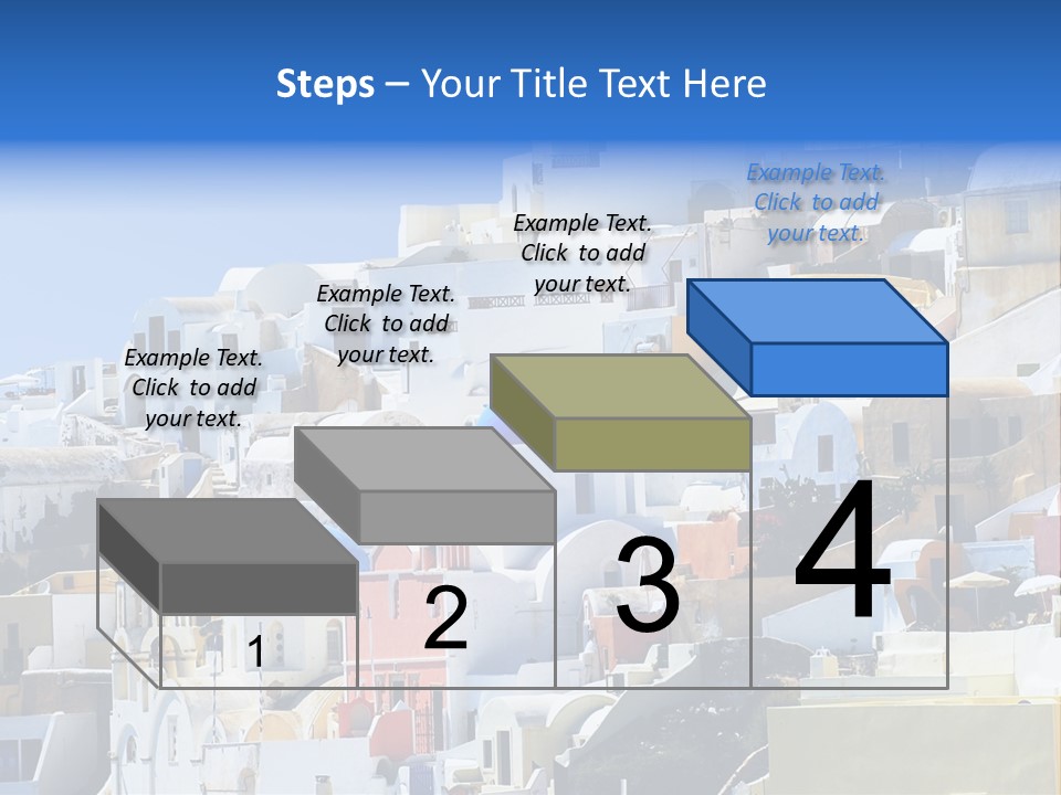 A Large Number Of Buildings With Blue Domes On Them PowerPoint Template