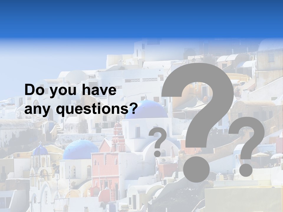 A Large Number Of Buildings With Blue Domes On Them PowerPoint Template