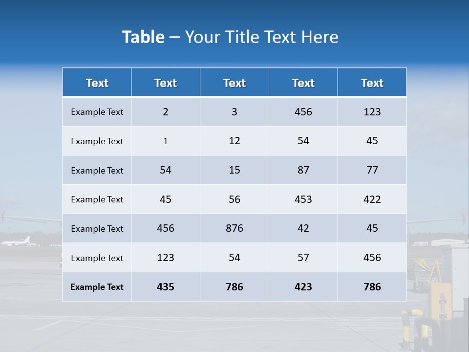 Board Jet Export PowerPoint Template
