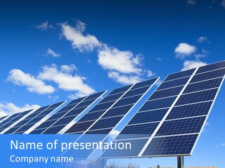 Blue Environment Cell PowerPoint Template