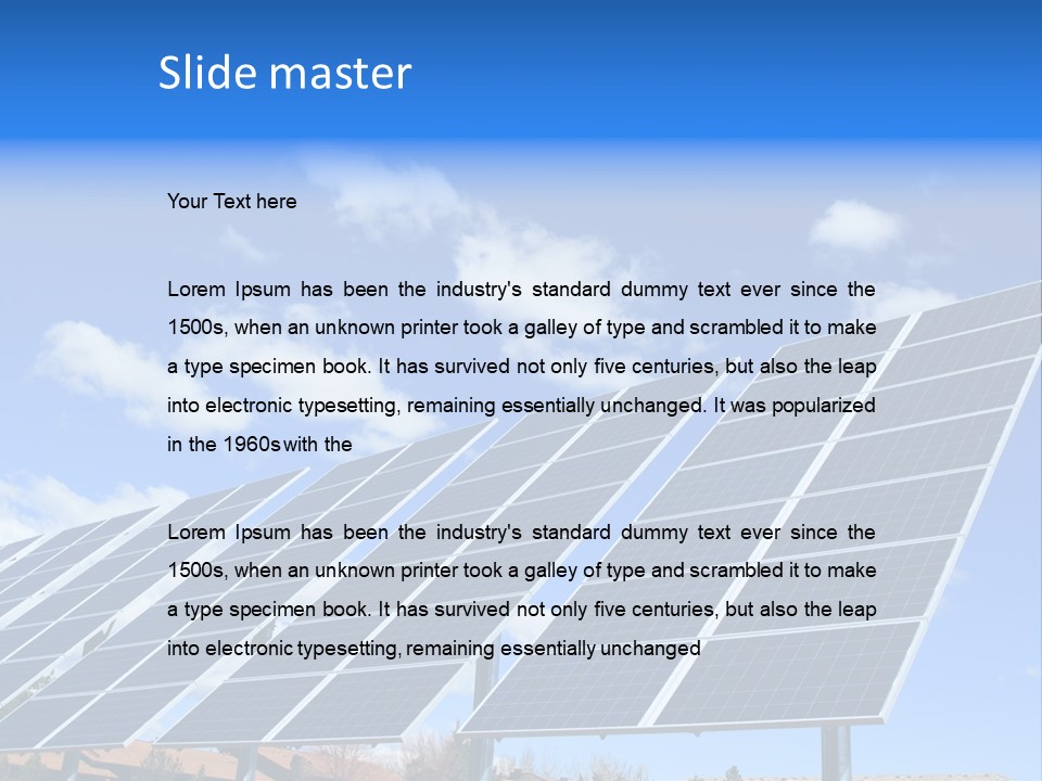 Blue Environment Cell PowerPoint Template