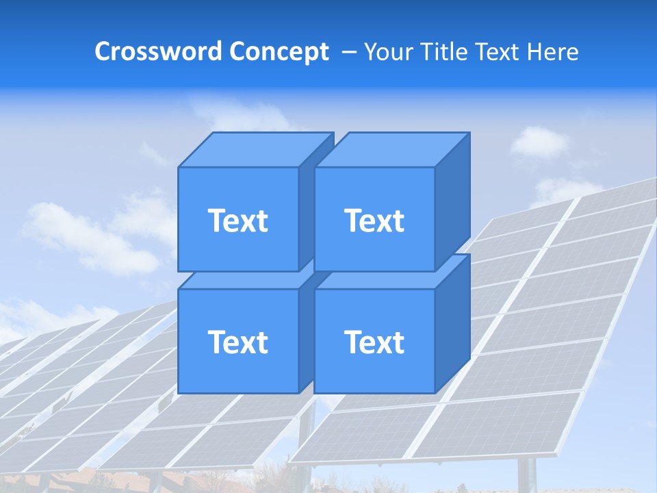 Blue Environment Cell PowerPoint Template