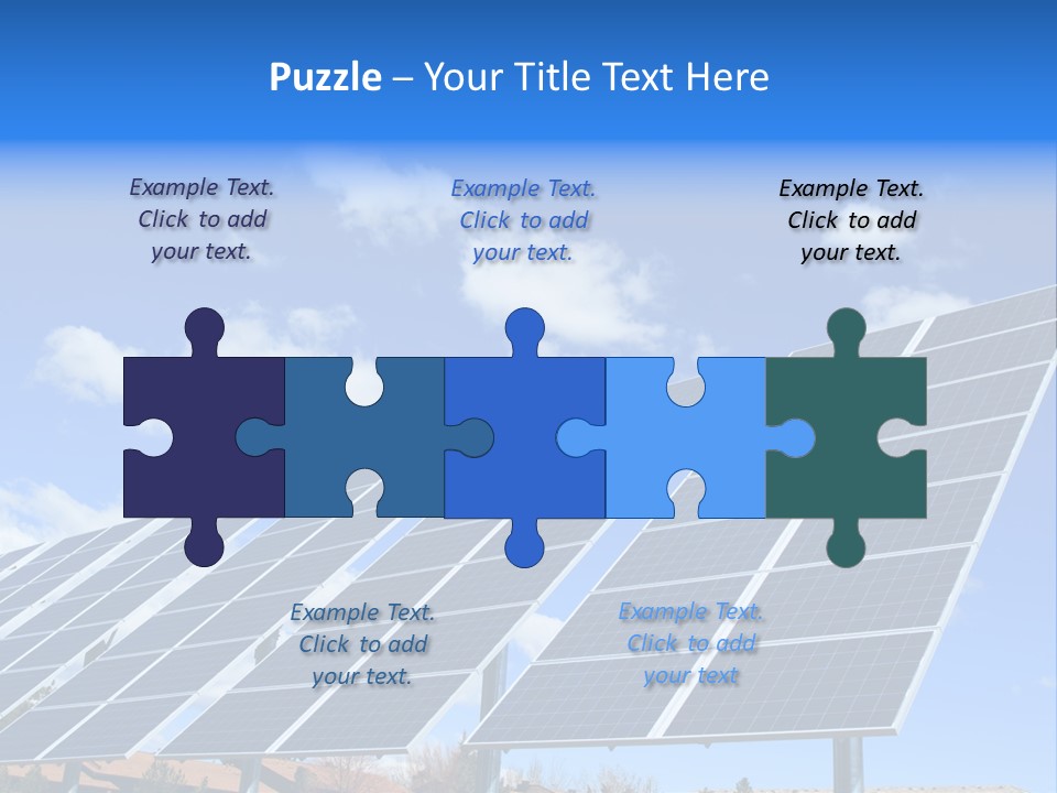 Blue Environment Cell PowerPoint Template