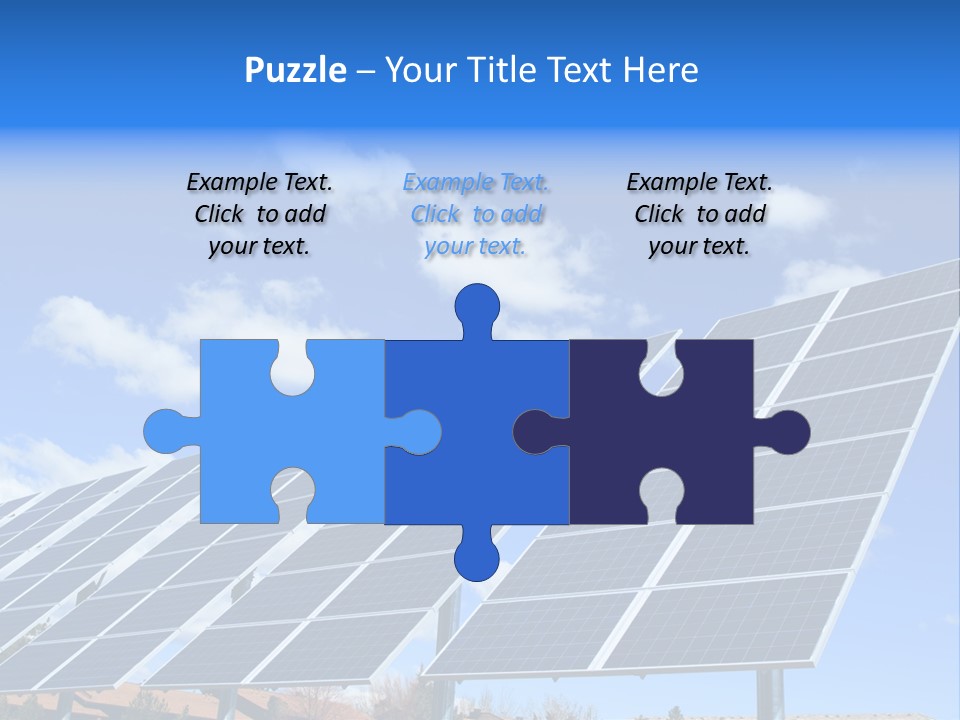 Blue Environment Cell PowerPoint Template